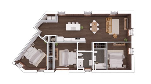 A3.1 Floor Plan at The Mill at Prattville, Prattville, AL
